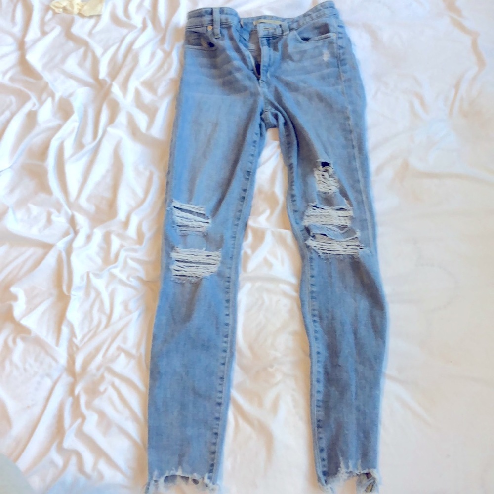 (The Charlie) Joe’s light wash ripped skinny jeans